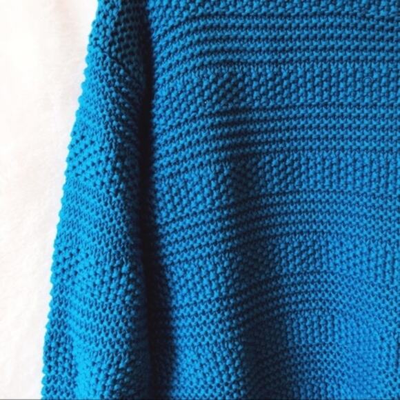 LOFT Blue Stitch Stripe Sweater - Picture 2 of 7